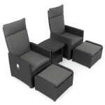 Zahradní set 1+2, polyratan, šedá, AZS-L2665 GREY