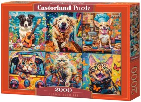 Puzzle Castorland 2000 dílků - Vyber si svého mazlíčka