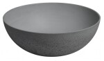 SAPHO - FORMIGO betonové umyvadlo na desku, včetně výpusti, Ø 39cm, šedá FG039