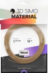 3Dsimo Vlákno pro 3D tiskárny 3D Simo Wood Holz braun, 1.75 mm, 40 g, dřevo