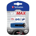 VERBATIM V3 MAX 64 GB modrá / flash disk / USB 3.0 (49807)
