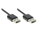 Good Connections USB 2.0 EASY-A černá / Propojovací kabel / A-A / 3 m / 480 Mbit/s (2212-EU030)