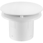 CERANO Koupelnový axiální kulatý ventilátor s časovým doběhem - 12W, potrubí 100mm - bílá lesklá