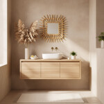 REA - Nástěnné zrcadlo Boho 45CM QDJ071 HOM-02818