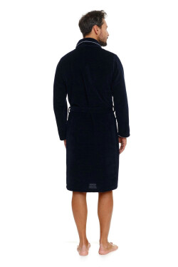 Pánský župan 6063 dark blue - Doctornap tmavě modrá L