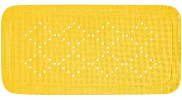 Spirella ALASKA protiskluzová podložka do vany žlutá / PVC / 91 x 36 cm