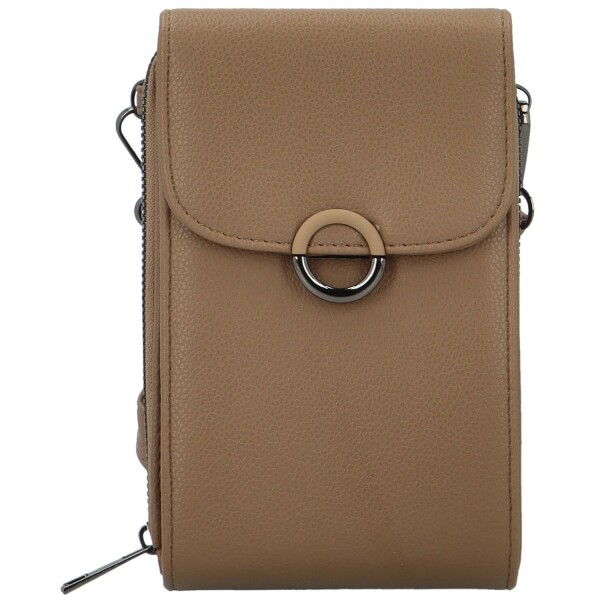 Stylová dámská koženková crossbody kapsa Gabrisa, camel