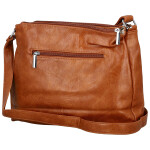Módní dámská koženková crossbody kabelka Josefina, hnědá