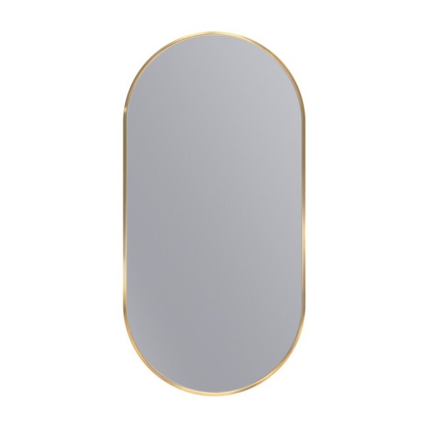 Erga Oval, oválné zrcadlo 45x90cm, zlatý rám, ERG-V01-OVAL-4590-GD
