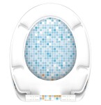 Schütte MOSAIK BLAU-ORANGE | Duroplast, Soft Close 9002560799265
