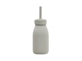 KikkaBoo Láhev s brčkem Platinum Silicone Sand 200ml (31302050020KB)