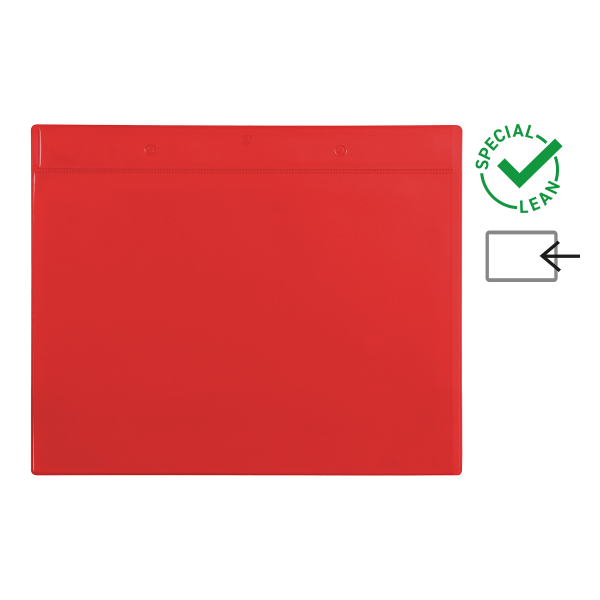 Djois identifikační kapsa A4, červená, 10 ks