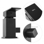 Erga Trio, 3-otvorová vanová baterie, černá matná, ERG-YKA-BW.TRIO-BLK
