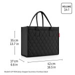 Kabelka přes rameno Reisenthel Daily Shopper Business Rhombus black