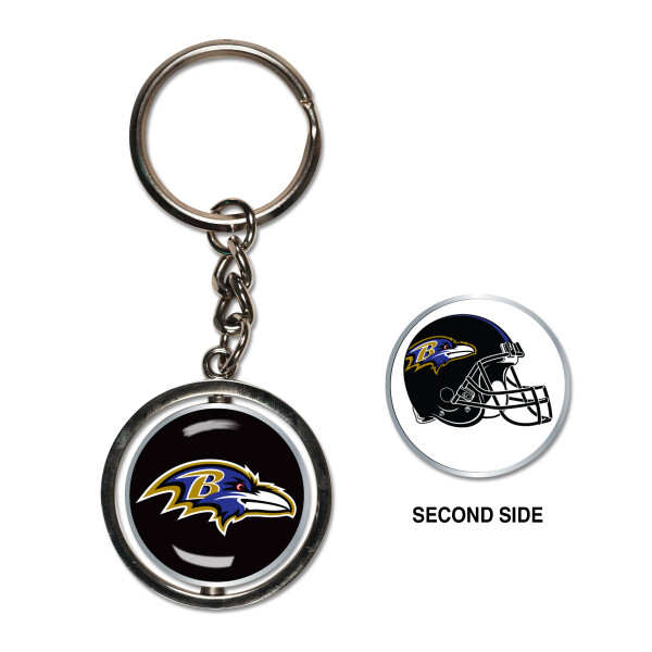 Wincraft Přívěšek na klíče Baltimore Ravens NFL Spinner Key Ring WI_46220013