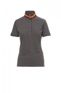 Dámská polokošile Payper MEMPHIS LADY Barva: Kouřová/ Oranžová Vibrant, Velikost: S (000080002713024S)