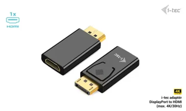 I-tec Passive DisplayPort to HDMI Adapter / Redukce / DisplayPort - HDMI / 4K 30Hz / DP++ (DP2HDMI4K30HZ)