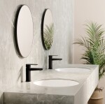 DEANTE - Kulaté zrcadlo nero, závěsné, v rámu - kulaté ADR_N831