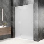 POLYSAN - GLOBE CHROME sprchové dveře do niky 800, matné sklo, levé GB1080MLC