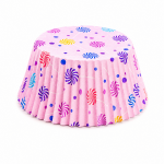 Cake star papírové košíčky na muffiny a cupcakes barevné 50x30 mm 100ks-vzor 14