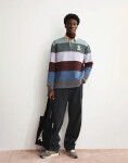 Armedangels Aadru LS Rugby Fleece 3447 mystic swamp-steel melange S