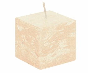 Svíčka kostka krémová rustikální 68/68/65 Gala kerzen Svíčka kostka krémová rustikální 68/68/65 Gala kerzen