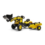 Šlapací traktor 2076M Komastu Pedal backhoe s přívěsem, Falk, W014092