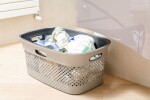 DEA HOME Koš na čisté prádlo WOOLLY 45 L - šedá / antracit