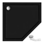 REA/S - Sprchový kout DIAMOND 90x90 BRUSH GOLD Se sprchovou vaničkou Diamond black KPL-K6507