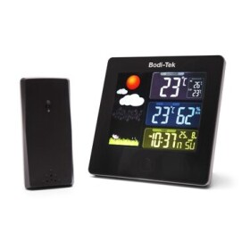 Bodi-Tek digital weather station / Meteostanice / zobrazení data a dne v týdnu / teplota v °C/°F / 12/24h formát / 7 jaz (BT-HGWS)