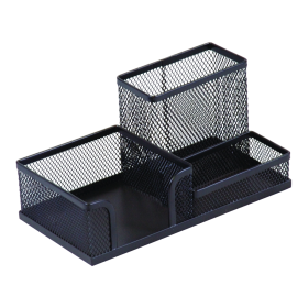 Stolní zásobník DONAU, kov, černý