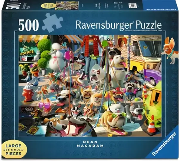 RAVENSBURGER Puzzle Venčení psů
