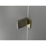 MEXEN/S - Lunar L Duo sprchový kout dveře křídlové 80 x 75, transparent, zlato 834L-080L-075P-50-00