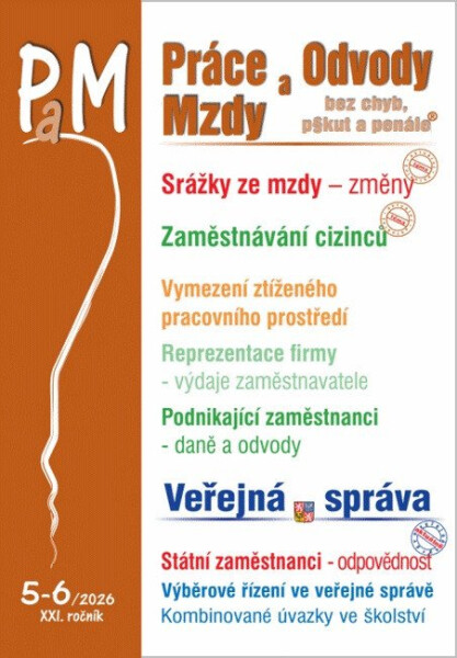 PaM 5-6/2026 Změny srážek ze mzdy - Ladislav Jouza