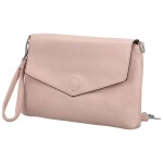 Stylová dámská koženková crossbody kabelka Loren, růžová