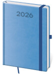 Týdenní diář 2026 Helma A5 - Print Pop světle modrý