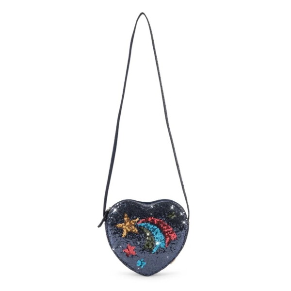 Konges Sløjd Dětská kabelka Tut – Rainbow star, modrá barva, textil