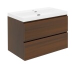 Koupelnová skříňka s umyvadlem SAT B-Way 79x50x45 cm ořech mat BWAY280NUTU4 BWAY280NUTU4