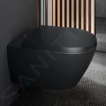 VILLEROY & BOCH - Subway 3.0 WC sedátko, SoftClosing, CeramicPlus, Ebony 8M42S1S5