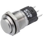 C & K Switches U811J85W3GE223 tlačítko 120 V, 28 V/DC 1 A 1x zap/(zap) červená (š x v) 15.24 mm x 12.70 mm 1 ks Bulk