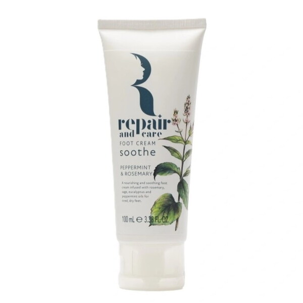 Somerset Toiletry Pečující krém na nohy Repair and Care Máta/Rozmarýn 100 ml, bílá barva, plast