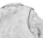 Pánská Kožená Bunda Křivák White Dragon Brixton Bílá Velikost: 8XL