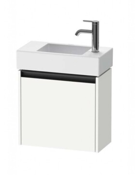 DURAVIT - Ketho.2 Umyvadlová skříňka 44x48x24 cm, 1 dvířka, panty vlevo, matná bílá K25072L18180000