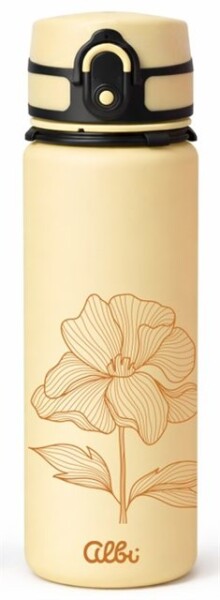Sportovní láhev 500 ml - Žlutá kytička - Albi