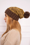 Milano fleecová čepice K203 yellow melange+brown UNI