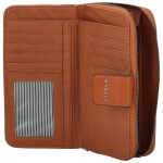 Trendy dámská koženková peněženka MaxFly Fabriz, camel