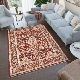 DumDekorace Elegantní červený koberec Šírka: 200 cm | Dĺžka: 305 cm