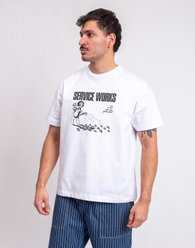 Tričko Service Works Garden Tee WHITE