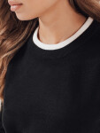 Dámský základní svetr DARMILA černý FashionStreet MY2504 S/M
