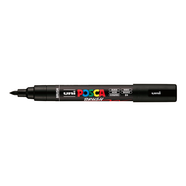 Posca popisovač PC-5BR, 1 - 4 mm, černá (24)